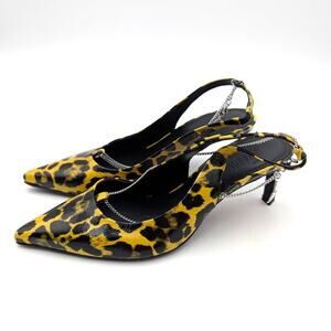 Zadig & Voltaire First Night Slingback Pump Women's Holiday Size US7 EU38